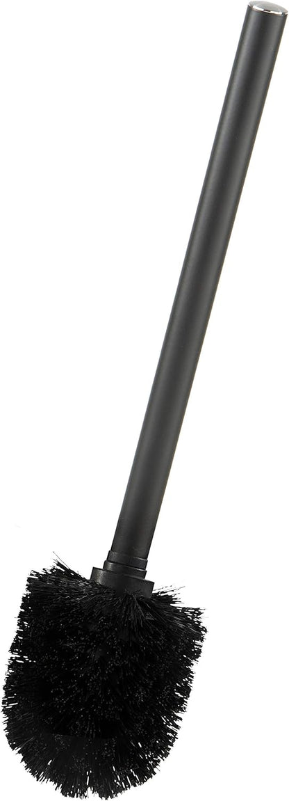 Bath Bliss Toilet Brush and Holder | Self Closing Lid | 360 Degree Brush Head | Bathroom Cleaning | Compact Size | Storage and Organization | Stainless Steel