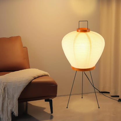 13" Rice Paper Floor Light,Nordic Design Rice Floor Lamp,Round Paper Lantern Bedside Light,Living Room Desk Lamp Bedrooms Paper Desktop Lamp