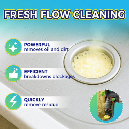 Garbage Disposal Cleaner and Deodorizer 25 Pack, Fresh Citrus Foam Sink Cleaner Tablets Fights Grease & Buildup, Remove Odor, Disposer Freshener for Home Drain Cleaning Care