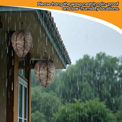 4 Pack Hanging Paper Fake Wasp Nests for Home(Brown)