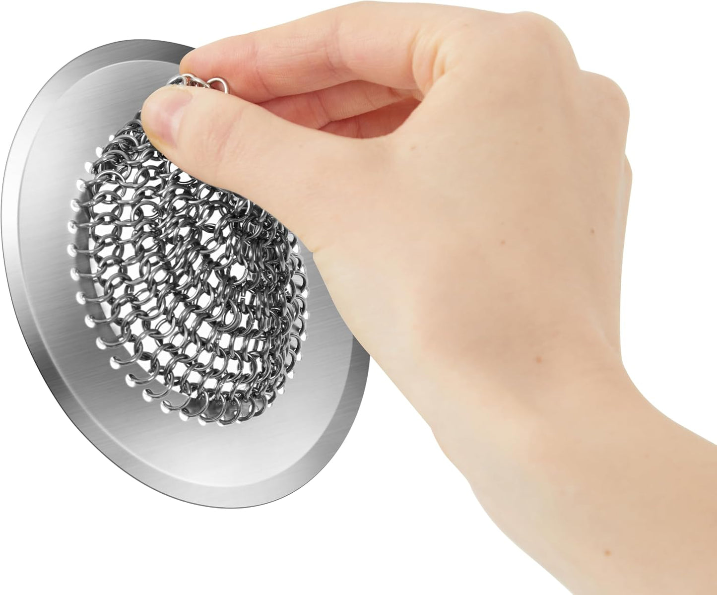2 Pack 4.5 Inch Stainless Steel Sink Strainer Basket - 304 Stainless Steel Kitchen Sink Drain Filter, Universal Sink Mesh Basket, Hair Catcher, Food Waste Strainer, for Most Sinks