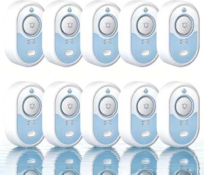 Water Leak Detector with Loud Alarm, 100dB Siren & LED Flash, Water Sensor Alarm for Home, Basement, Sump Pump, Kitchen, Bathroom, RV, Water Heater, Indoor Outdoor 5-Pack