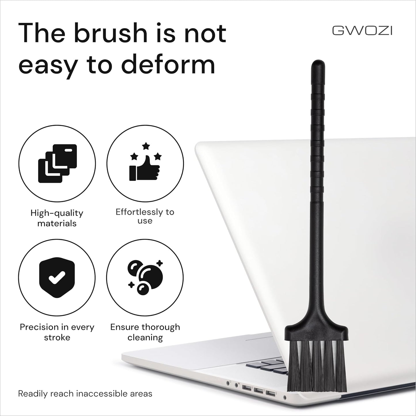 Keyboard Brush - Plastic Small Cleaning Brush for Juicer, Coffee Machine - Laptop & Computer Anti Static Brush - Narrow Keyboard Brush Cleaner for Window Track, Home, Office, 2 Pcs
