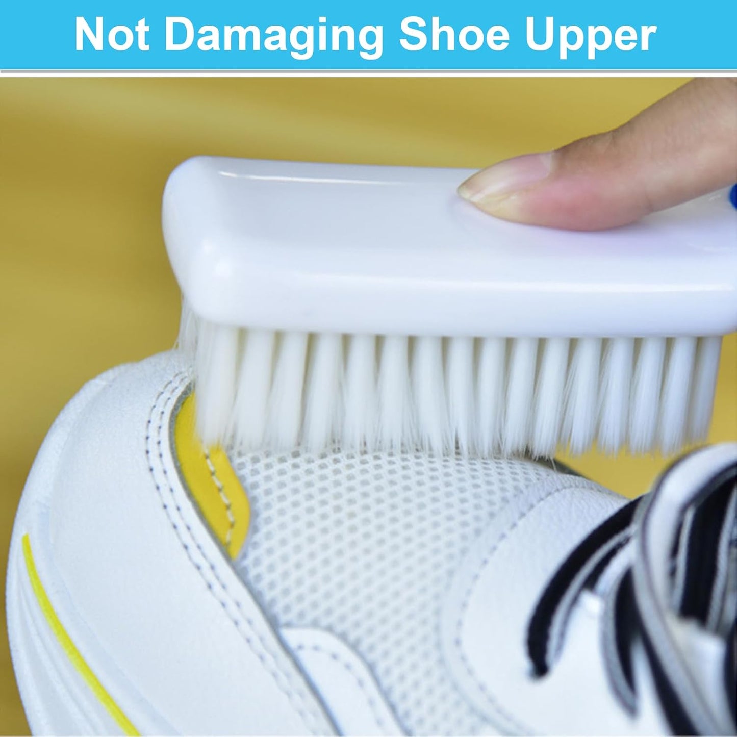 3 Pack Laundry Scrub Brush Shoe Laundry Stain Brush with Long Handle Very Soft Bristle Cleaning Brush for Clothes Shoes Sneaker Protable Laundry Brush for Stains on Clothes