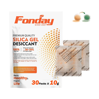 500g x 2 packs Fonday Rechargeable Silica Gel Car Dehumidifier Fast Reactivate Desiccant Bags, Large for Gun Safe Closet Basement Garage Storage Moisture Absorber