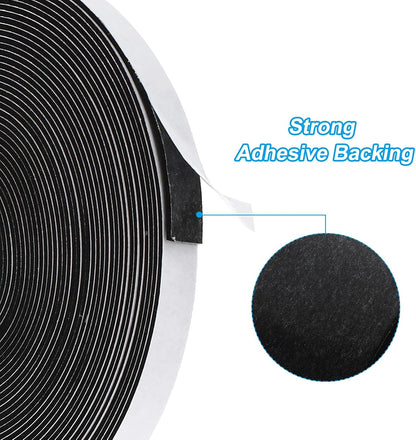 PATIKIL Weather Stripping Door Seal Strip, 3/8 Inch x 1/4 Inch x 32 Ft Self Adhesive Soundproof High Density Foam Tape Insulation for Door Window Air Conditioning, White - Colors A