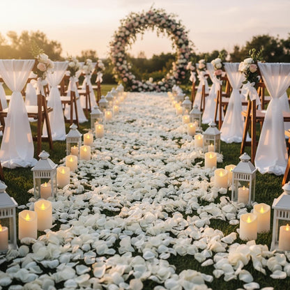 Outdoor Indoor Flameless Candles, Patented 3D Dual-LED, Set of 6 Slanted Top Durable Plastic Pillars with 2 Remotes & Timer, Non-Melting Waterproof Battery Candles for Patio Garden (Ivory)