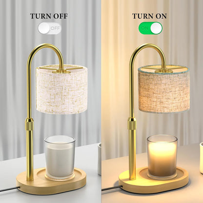 Black Candle Warmer Lamp with Timer Dimmer, Electric Candle Warmer Wax Heater, Birthday Gifts for Women Her Mom, House Warming Gifts New Home