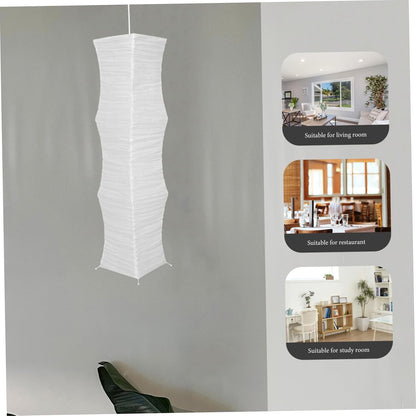 ABOOFAN Floor Lamp Shade Replacement – 49.21" Foldable Rice Paper Lampshade for Soft Light Diffusion & Easy Tool-Free Installation – for Living Room, Bedroom, Office
