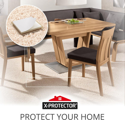 Chair Sliders X-PROTECTOR – Furniture Sliders 40 pcs Carpet Sliders 1” – The Best Furniture Moving Pads – Premium Chair Leg Floor Protectors – Slide Effortlessly with Chair Pads & Protect Your Floor!