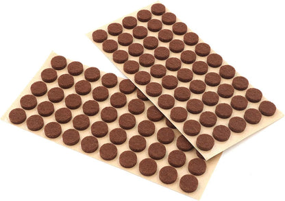 Furniture Felt Pads 3/8" (10mm) Diameter Round 3M Self Adhesive Protects Kitchen Cabinets, Drawers, Desks and Furniture Against Bumps and Scratches 100 Pack - Grey