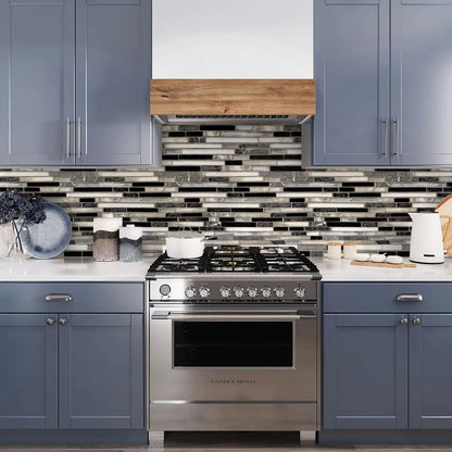 Livebor Peel and Stick Backsplash Wallpaper Kitchen Backsplash Wallpaper 11.8inch x 118.1inch Tile Contact Paper Kitchen Peel and Stick Countertops Waterproof Contact Paper for Bathroom Tile Vinyl