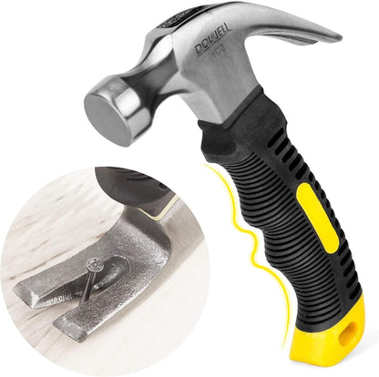 DOWELL Small Homeowner Tool Set 9 Pieces General Household Small Hand Tool Kit with Plastic Tool Box Storage Case