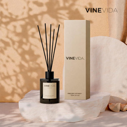 VINEVIDA | White Tea & Sage | Reed Diffuser for Home & Bathroom | Long-Lasting Scent Sticks Set | Oil Stick Diffuser | Bathroom Scent