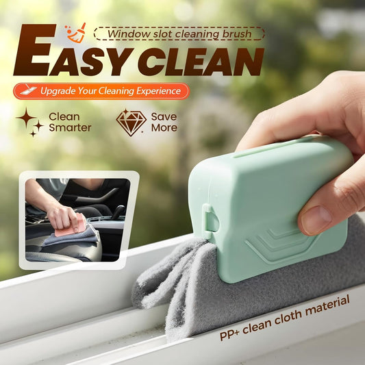 Magic Window Track Cleaner, 2026 New Handheld Window Groove Cleaning Brush Tool Set, Cleaner Brushes for Window lides Gaps Tile Lines Shutter Slats Car Vents & Narrow Gaps (3, Gray)