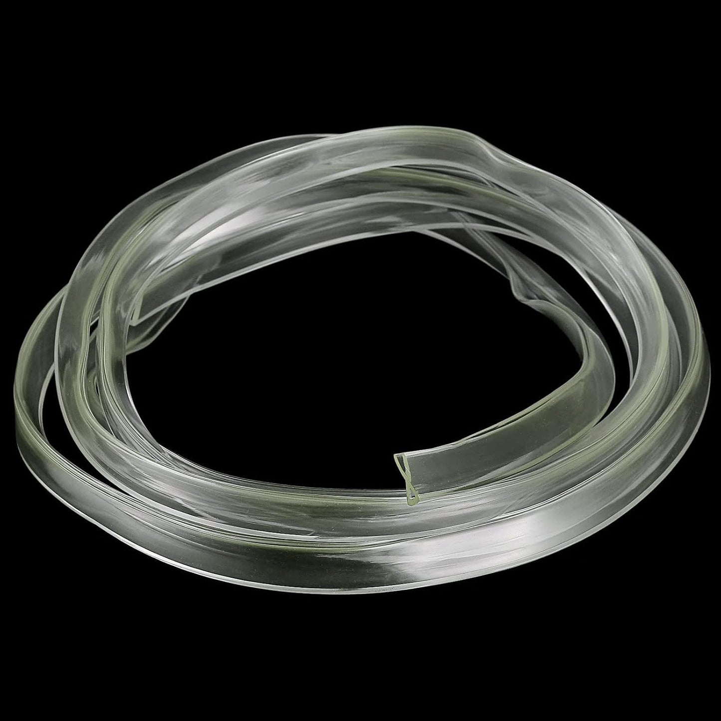 uxcell U Channel Edge Trim, 4.9ft Length Soft Rubber Guard Seal Strip Edge Protector Fit for 1-2mm Edge, (9/32" W x 5/32" H) Clear