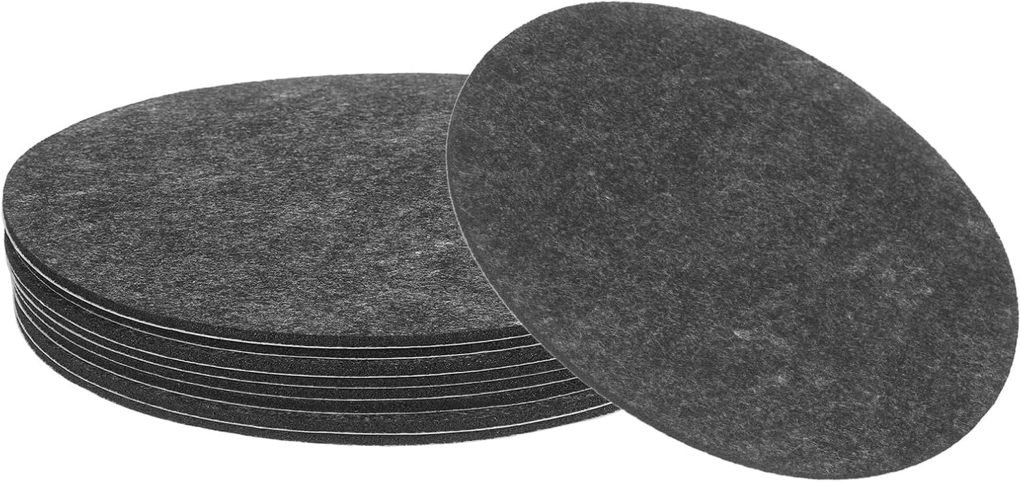 uxcell 32Pcs Non Slip Furniture Pads, 3" Round Self Adhesive Felt Bumpers Noise Reducing Furniture Feet Floor Protector for Chairs Tables Furniture Legs (White 0.2" Thick) - Colors B
