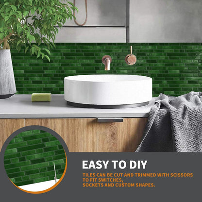Yipscazo 10 Sheets Peel and Stick Backsplash for Kitchen Wall, 12''x12'' Waterproof Stick on Backsplash Smart Tiles for Bathroom,Removable Backsplash Wall Tiles in Gray White