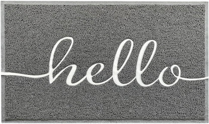 EARTHALL Door Mat Outside Inside Home Doormat, 30"x17.5", Durable Floor Mat Non Slip Mat Ultra Absorb Mud Easy Clean Front Doormat for Garage, Entryway, Patio, High Traffic Areas, Black