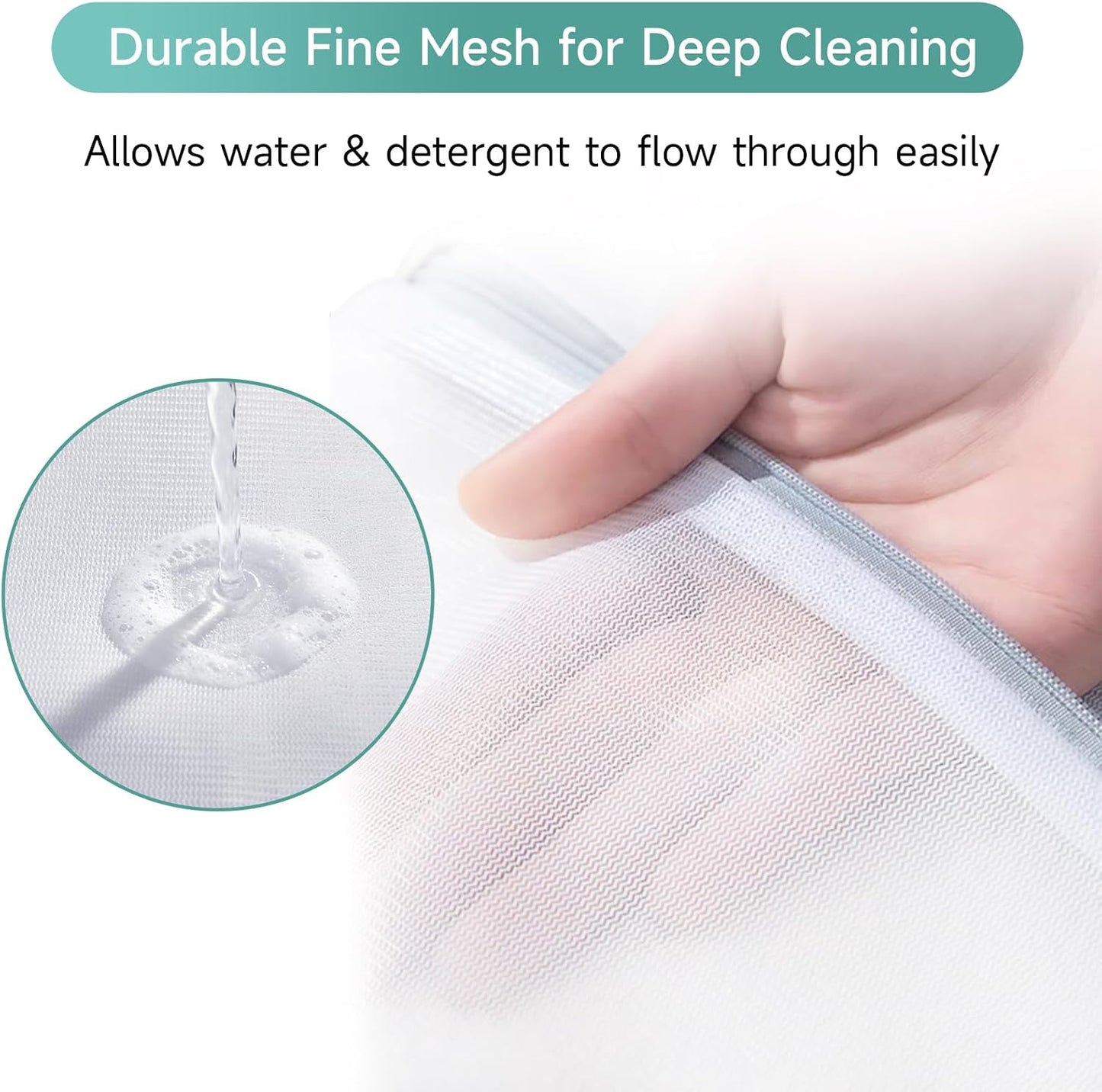 GOGOODA 2 Pack Extra Large Mesh Laundry Bag 43 x 35 in – XXXXL Washing Bag | Jumbo for Bedding, Blankets, Clothes, Pet Items, Travel & Storage – Washer Protector Bag for Washing Machine