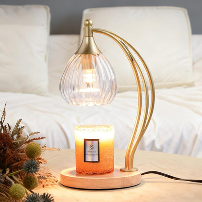 Candle Warmer Lamp with Timer Dimmer - Electric Light Wax Warmer for Jar Candles - Lamp with 2 Bulbs, Unique Birthday Gifts for Women Mom House Warming Gifts New Home Decor