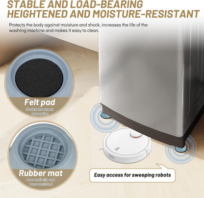 8 PCS Anti Vibration Washing Machine Feet, Anti Vibration Anti Slip Pads for Washing Machine and Dryer Machine, Floor Protector for Washing Machines, Dryer Machine, Furniture and Appliances