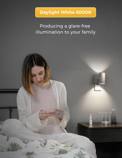 L LOHAS LED Night Light Plug in, Night Lights Plug into Wall, Light Sensor, 0-100LM Soft White 3000K, Dimmable Night Light, Modern Nightlight for Kids Bathroom Hallway Bedroom Kitchen Stairway, 2 Pack