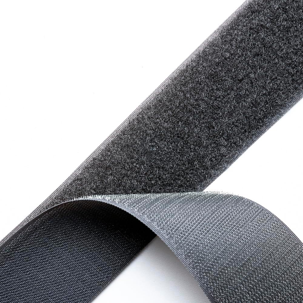 1 inch Black Hook and Loop Tape 1 Yd Self Adhesive Tape Sticky Back Heavy Duty Fastener Ideal for Window Fixing Net Carpets DIY Project Handmade Craft Home Office