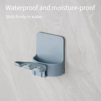 2 PCS Self-Adhesive Toothbrush Holders Wall Mounted, Water Proof Toothbrush Hook, 3 in 1 with Toothbrush Hanger Toothpaste Holder and Gargle Cup Holder for Bathroom Shower (White)