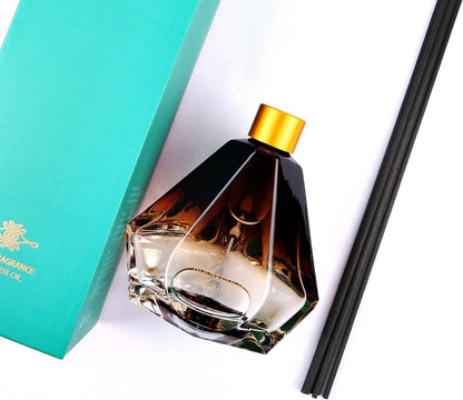 Reed Diffuser Set French Lavender Scent for Bathroom Accessories Shelf Decor & Air Fresheners, Sticks Defusers with 3.4 fl oz Essential Oils | Home Fragrance & Essentials