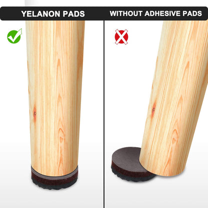 Yelanon Non Slip Furniture Pads -12pcs 4" Furniture Grippers Hardwood Floors, Non Skid for Furniture Legs,Self Adhesive Rubber Feet, Anti Slide Furniture Floors Protectors for Keep Couch Stoppers