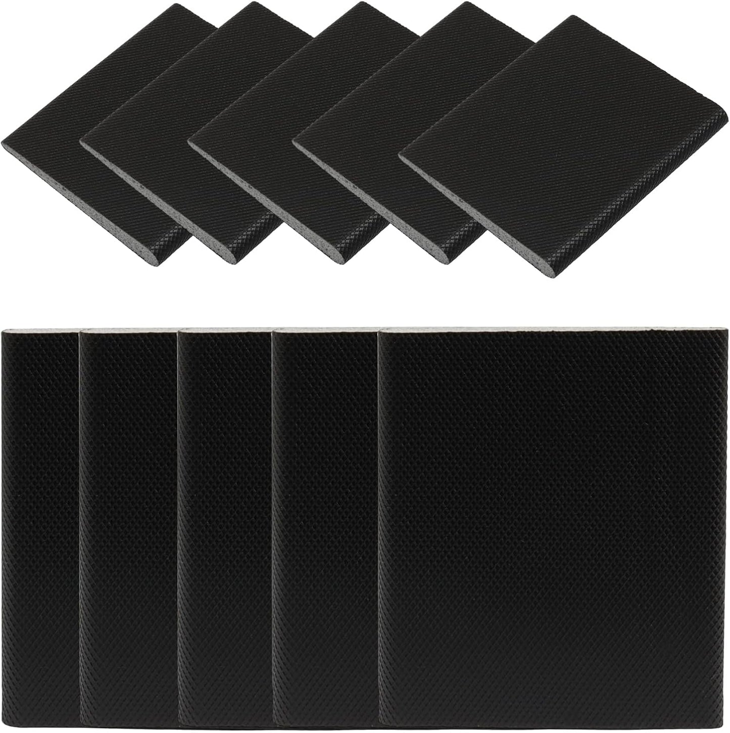 4 Pcs Door Corner Seals, Exterior Door Jamb Frame Seal, Self-Adhesive Wedge Draft Stoppers Foam Pads for Weather Stripping Noise Isolating (White)