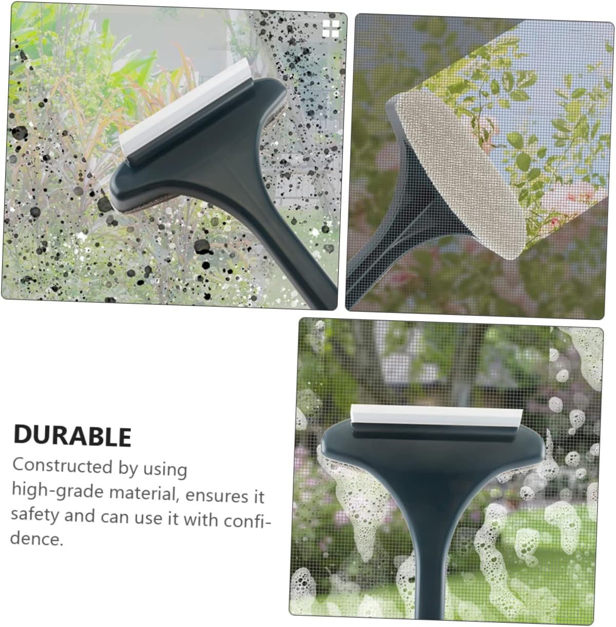 2pcs Window Screen Cleaning Brush Set Double-Sided Window Cleaner Tool Detachable Scrubber for Home Use Efficient Cleaning for and Screens