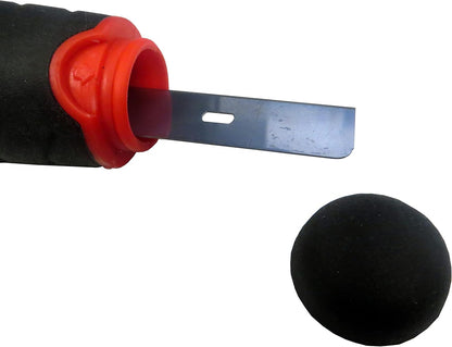 ALLWAY GTS-G Glass & Tile Scraper with Snap-On Blade Guard, 4" | Soft-Grip Handle, Easy Blade Change