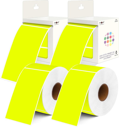 PARLAIM 3 x 5 inch Rectangle Sticker Labels, 250PCS Adhesive Color Coding Stickers for Moving Box Inventory Label, Fluorescent Green