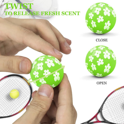 SCENTORINI Shoe Deodorizer Balls, Fresh Jasmine Scent * 6, Sneaker Deodorizer Balls Odor Eliminator, Long Lasting Shoe Fresheners for Smell Boots, Locker Gym Bag, Drawers, Small Spaces