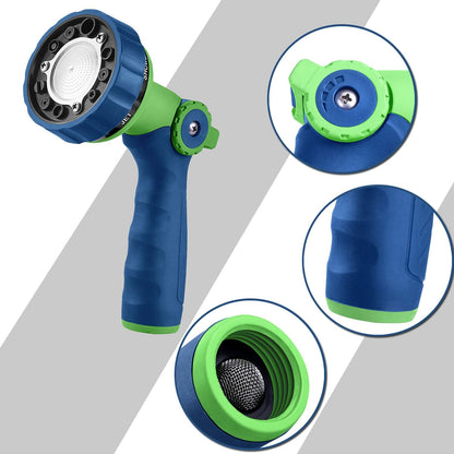 GREEN MOUNT Garden Hose Nozzle, Water Hose Spray Nozzle with Thumb Control On Off Valve for Easy Water Flow Control, Black-grey