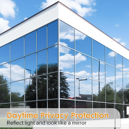 LUTE Reeded Glass Window Privacy Film, Frosted Glass Film, Removable 3D Decorative Decals Sun Blocking Anti UV Door Window Cover, No Glue Static Cling Vinyl for Bathroom Home Office, 17.5" x 78.7"