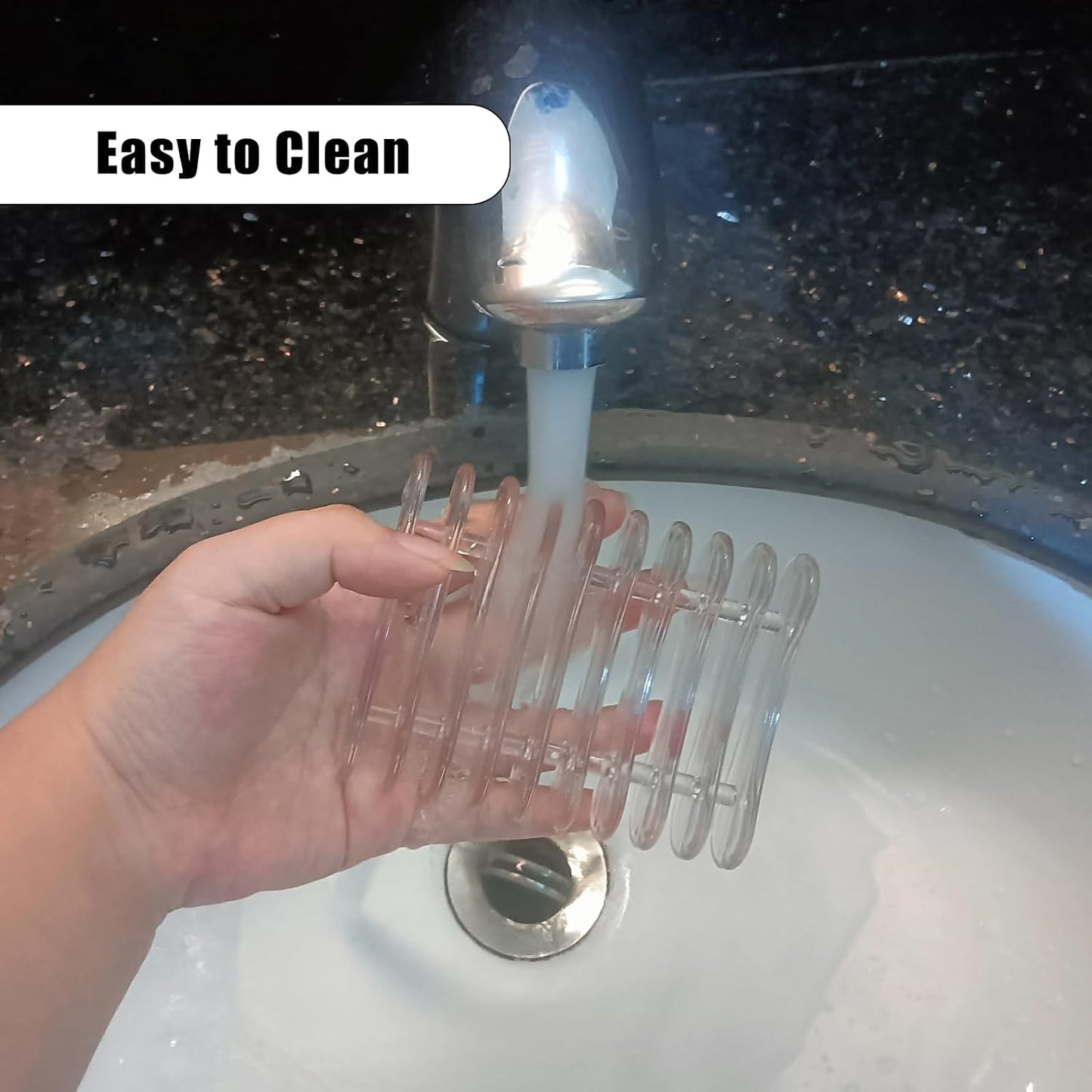 2 Pieces Plastic Bar Soap Holder Self Draining Soap Dish Soap Savers for Bar Soap Clear Soap Tray Soap Dish for Shower Kitchen Bathroom Hotel