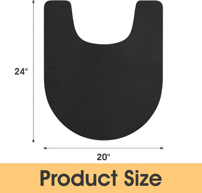 ACCUMTEK Non Slip Bath Mat, Thin Bathroom Rugs Fit Under Door, Quick Dry Bath Mats, Machine Washable Bath Rugs for Bathroom, Bathtub & Kitchen, Grey/Bordered/24 x17