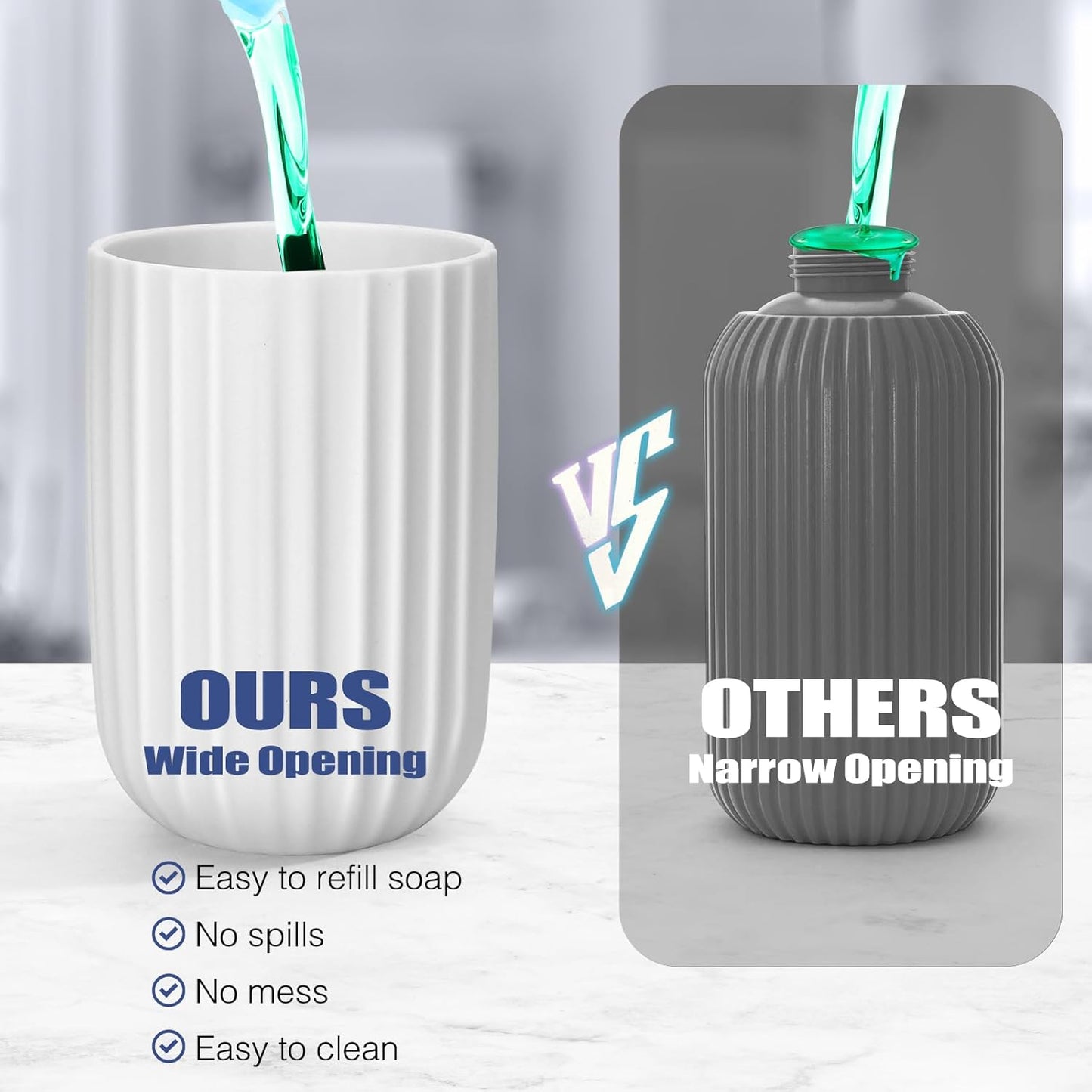 Automatic Soap Dispenser Foaming Touchless: 9oz Plastic Black - Rechargeable Electric Smart Auto Foam Soap Dispenser - Bathroom Kitchen Hand Dish Lotion