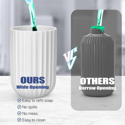 Automatic Soap Dispenser Foaming Touchless: 9oz Plastic Black - Rechargeable Electric Smart Auto Foam Soap Dispenser - Bathroom Kitchen Hand Dish Lotion