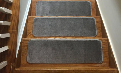 Comfy Collection Stair Tread Treads Indoor Skid Slip Resistant Carpet Stair Tread Treads Machine Washable 8 ½ inch x 30 inch (1 Piece, Beige)
