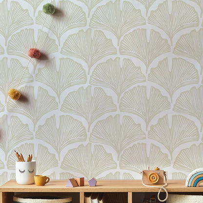 Tempaper x Novogratz Waverly Blue Feather Palm Removable Peel and Stick Wallpaper, 20.5 in X 16.5 ft, Made in The USA