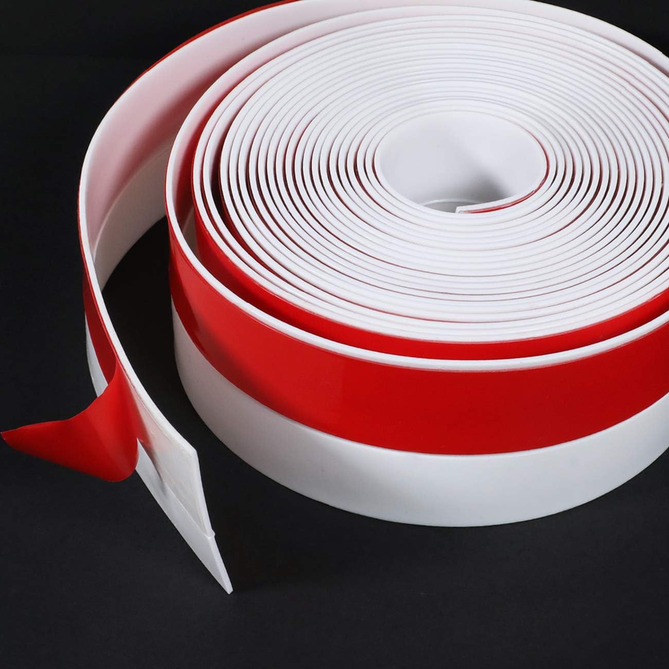 TORRAMI Wide Silicone Weather Stripping 3 inch Width 20 Feet Length, Draft Stopper Seal for Barn and Garage Door Under Bottom,Top, Sides, Grey