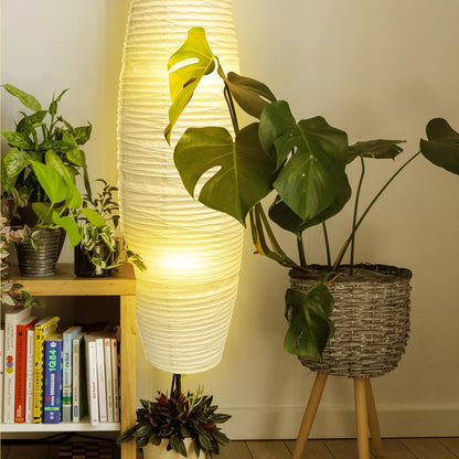 Uonlytech Paper Floor Lampshade Light Accessories: Diploma Floor Lamp Shield Japanese Style Standing Lamps for Living Room Contemporary Floor Lamp Cover