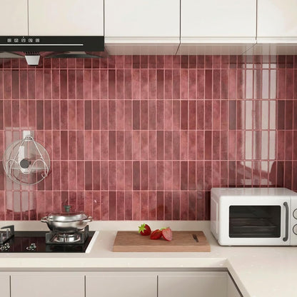 Peel and Stick Backsplash Tile for Kitchen, 10 Sheets, 11.42''x9'' | Beige Gray 3D Self Adhesive Wall Tile Back Splash for Kitchen, Bathroom, Laundry Room