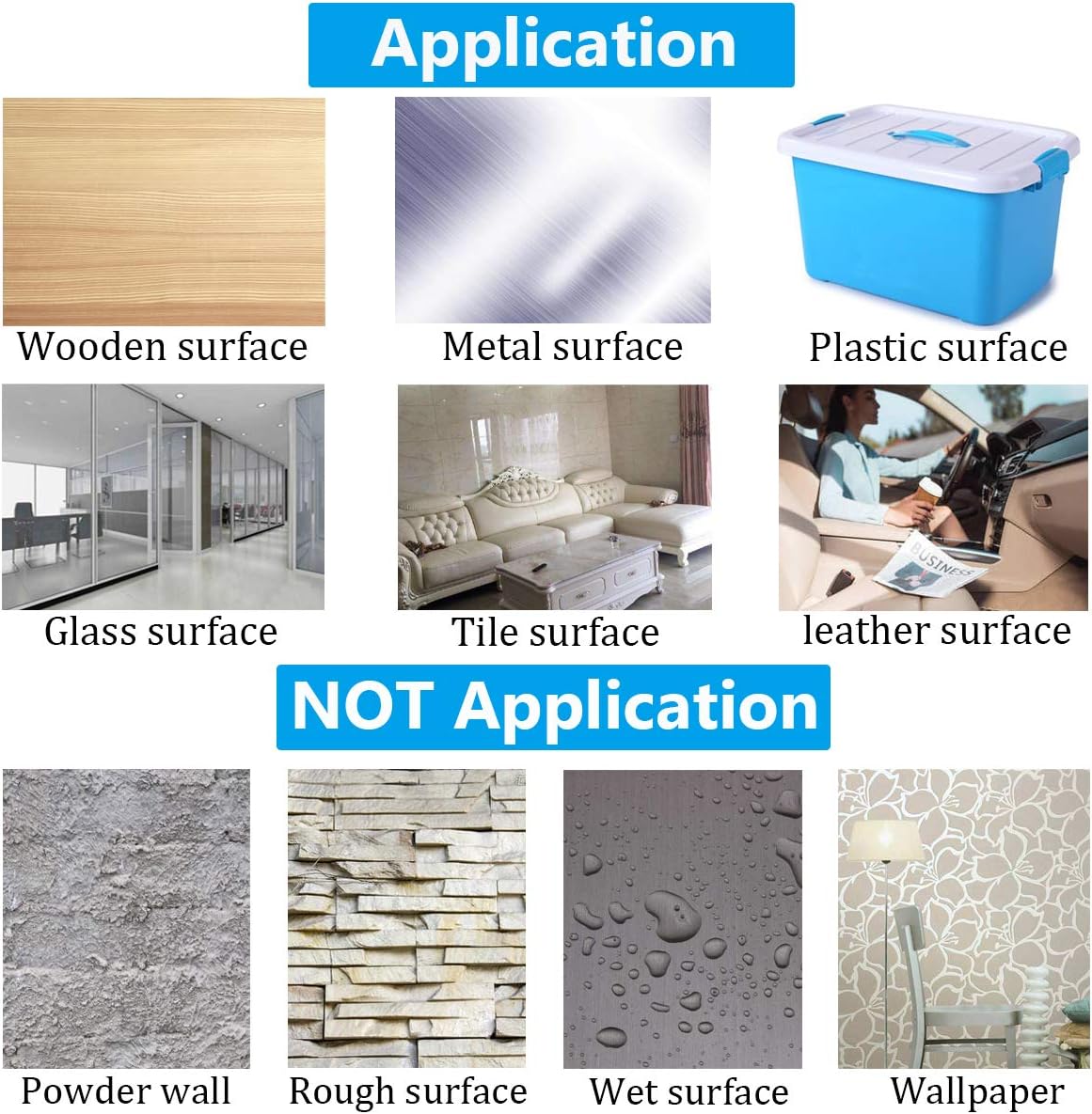 MSDADA Nano Double Sided Tape,No-Trace Removable Washable Nano Strong Gel Anti-Slip Adhesive Carpet Rug Tape, fit for Wall,Kitchen,Paste Photos & fix Carpet mats etc 3M(9.85ft)