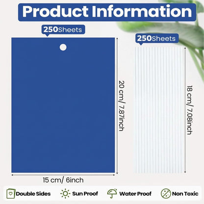 Qualirey 150 Pcs 6x8 Inch Yellow Sticky Traps for Gnats, Dual-Sided Sticky Gnat Traps for Indoor Outdoor Plants, Pest Control for Fungus Gnats, Fruit Flies, Whiteflies – Bulk Pack with Twist Ties