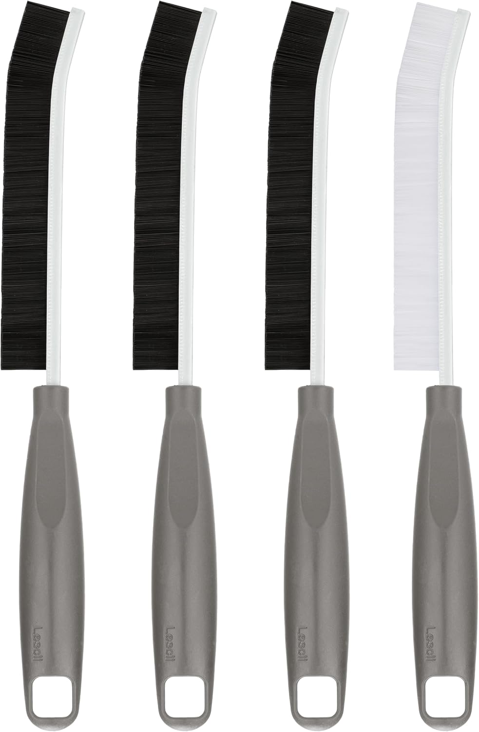 2026 NEW Ergonomic Anti-Slip Handle Grout Brush, 2Pcs Crevice Cleaning Brush, Hard Bristle Multi-Purpose Cleaning Tools, Small Cleaning Brush for Household Use Kitchen Bathroom, Right Hand